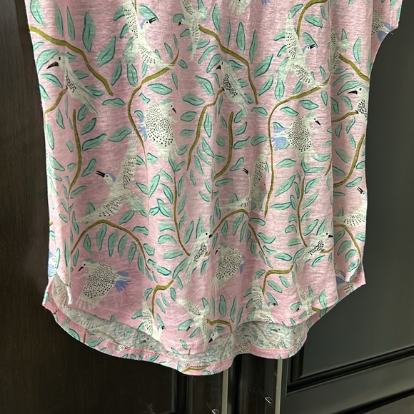 🎯Cynthia Rowley tropical 100% linen top NWT - Picture 3 of 7